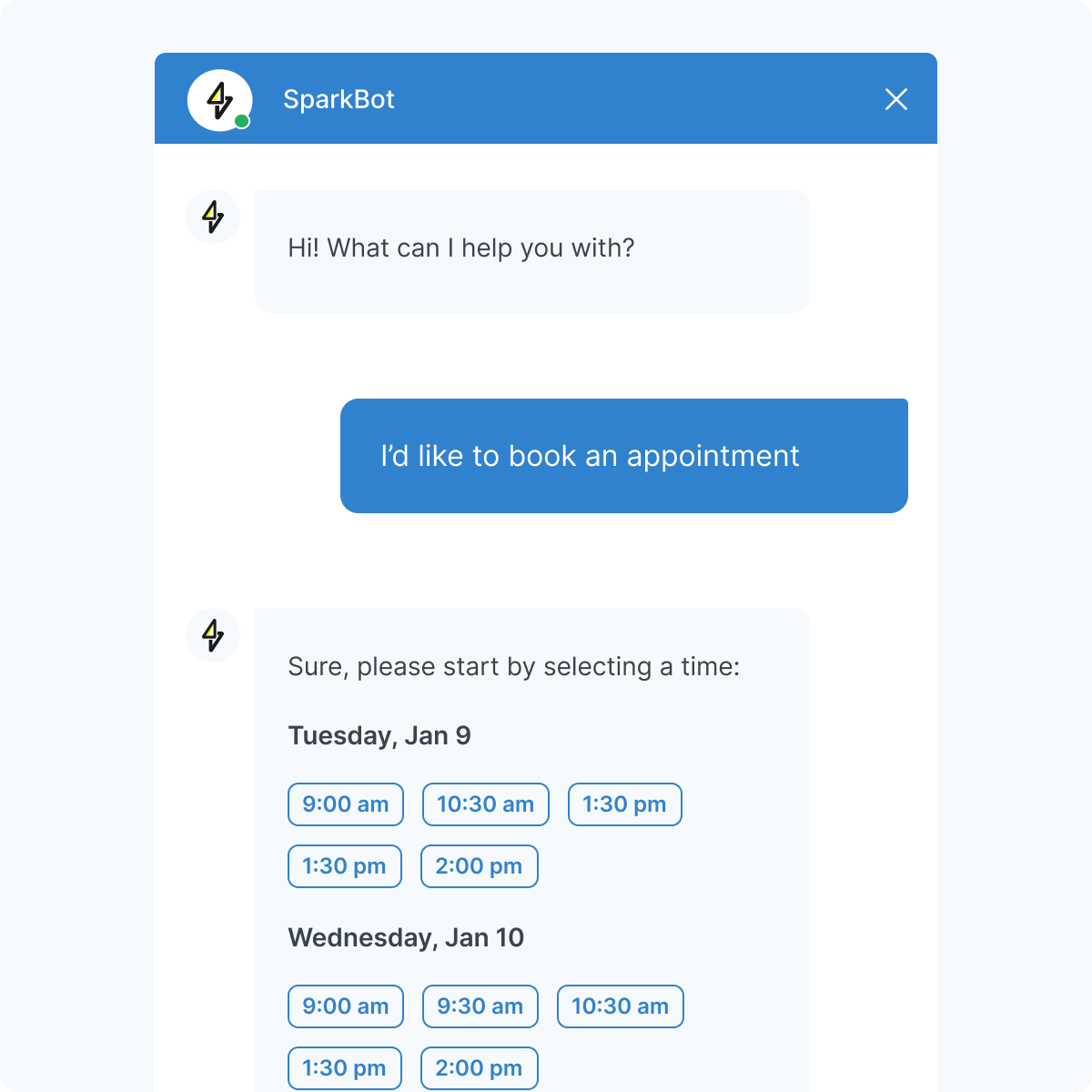 ChatSpark Booking Integrations